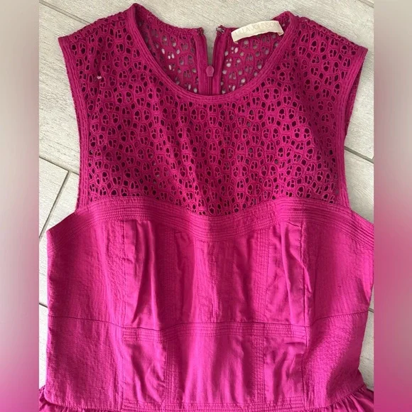 New!  Ulla Johnson Jessa Dress In Ruby (Pink) - Size 4 - Picture 3 of 10